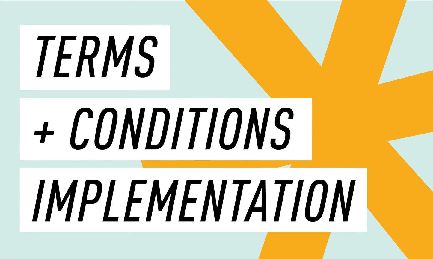 Terms + Conditions Page Implementation